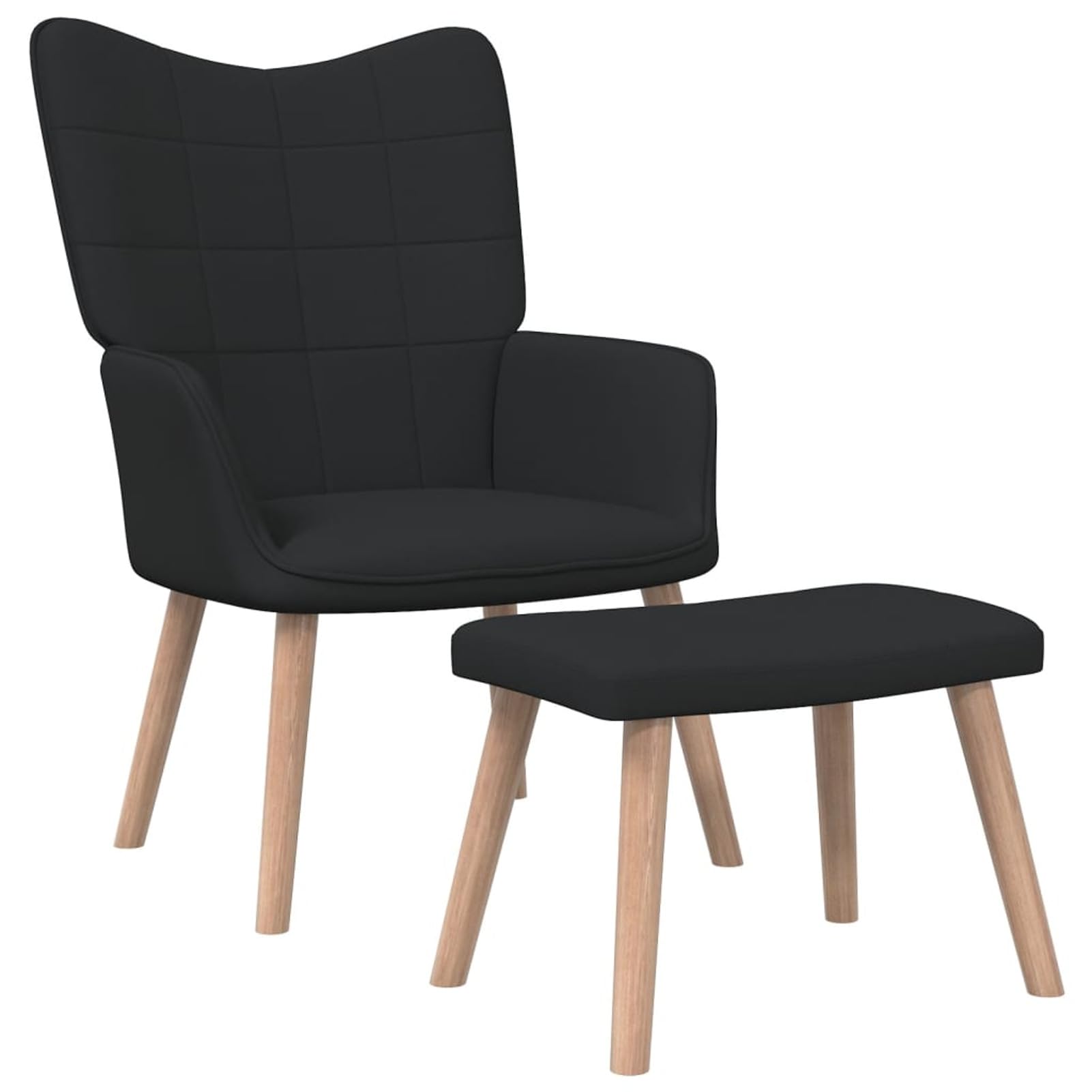 Chaise de bureau pour salon soulageant le dos avec repose-pieds tissu
