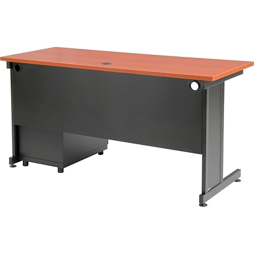 Miniatura 4 de Global Industrial Escritorio de oficina de 60 pulgadas de ancho x 24 pulgadas de profundidad con 3 cajones, cereza