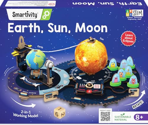 Smartivity Earth-Sun-Moon Space Toy for Kids 8-10-12-14 Years Old...