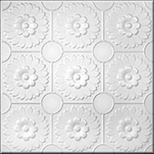 r36-white 20x 20Estaño Looking Ceiling Tile