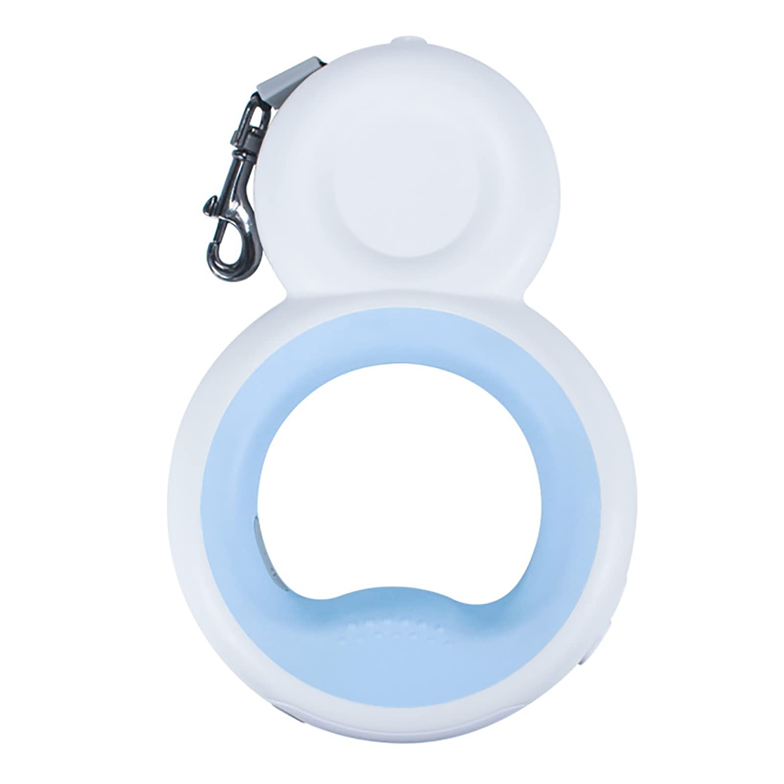 Correa retráctil para perro con luz LED ultrabrillante de 10 pies, cuerda de tracción de nailon con mango cómodo para perros pequeños y medianos, sin enredos de 360°, azul, 3 m