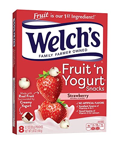 Welchs Fruit N Yogurt Strawberry Fruit Snacks, 8 Ct #TOP13