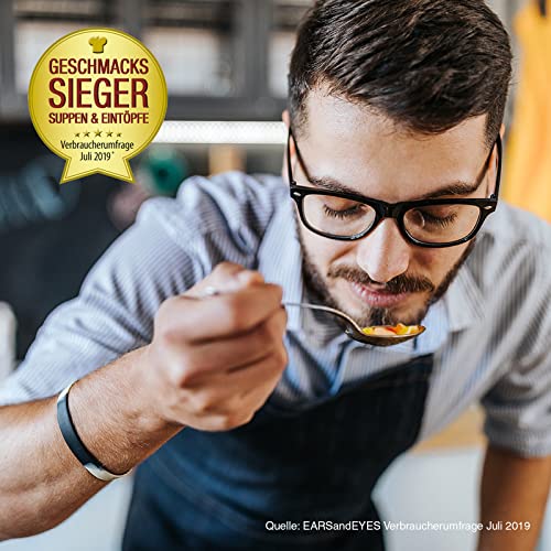 Erasco Linsen-Eintopf mit Würstchen (800g) In rund 5 Minuten fertig – Mit viel Gemüse – Ohne Schnickschnack - einfach lecker