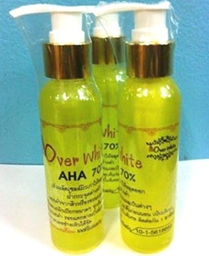 120gx3 Over White AHA 70% Body Serum, For Dark skin White&Lightening bleaching Spot.