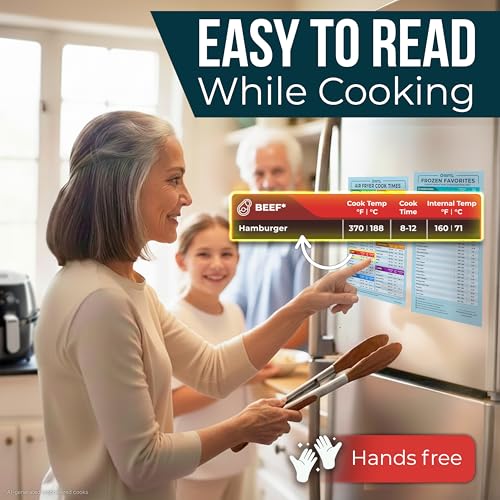Guide de cuisson AirFryer Cathy Yoder avec tableau magnétique de temps - 4