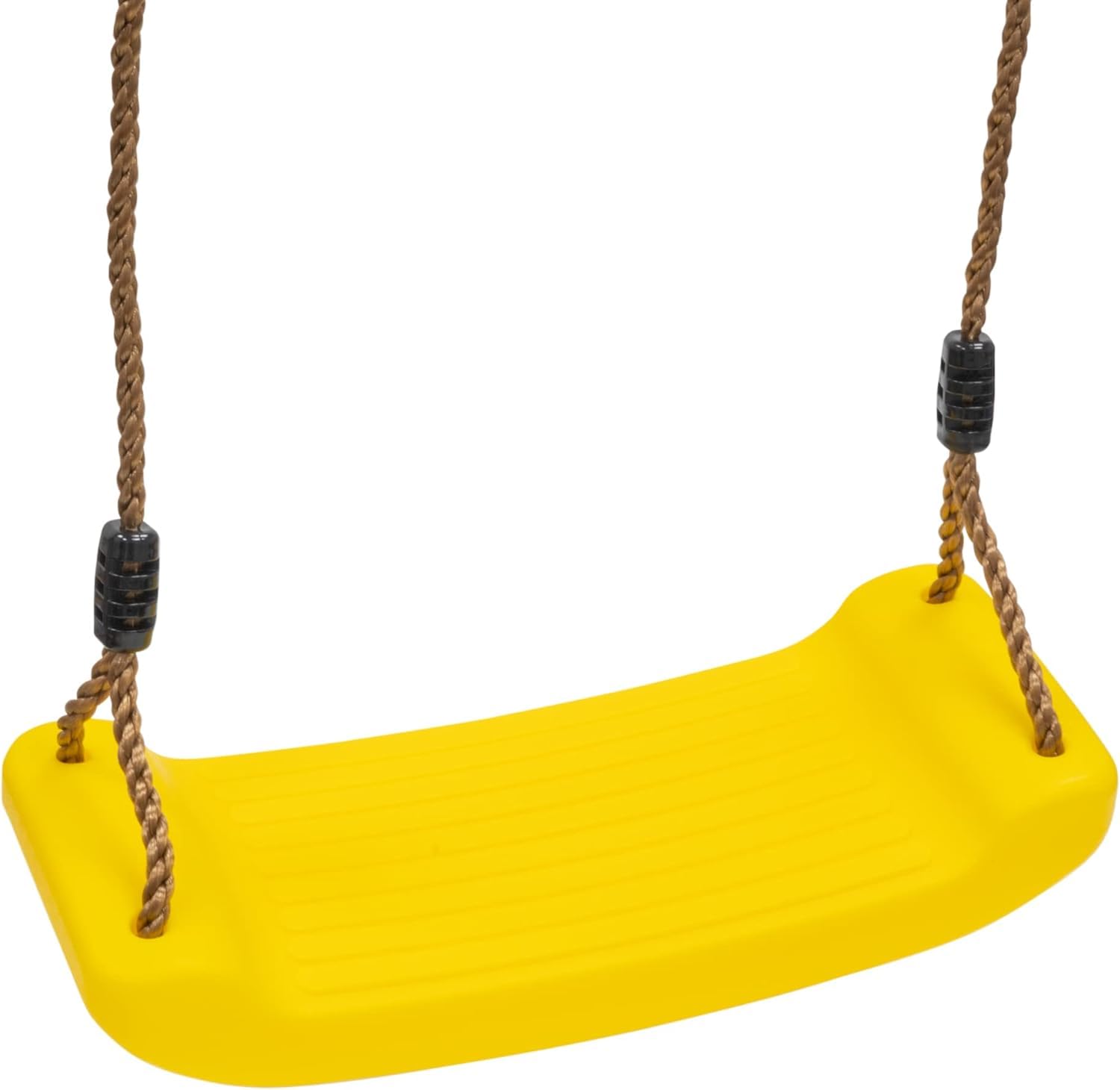 Plastic Swing Seat with Adjustable Rope Bending Board Swing Set Strong Tree Hanging Swing Seat for Kids Adults Indoor Outdoor Backyard Playground Accessories