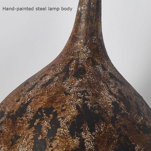 Lustre industriel rétro en bronze véritable pour un éclairage de plafond chic - 5