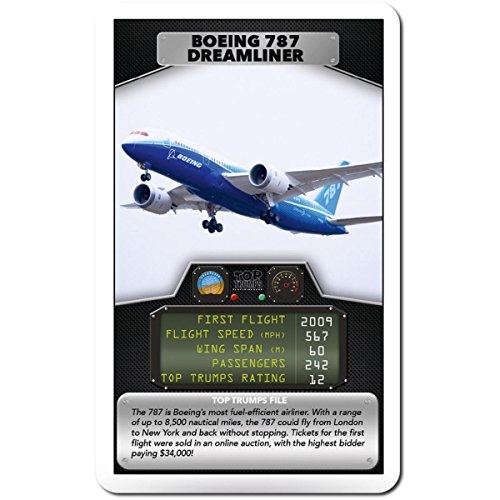 Passenger Planes Top Trumps Kartenspiel, Weiß – Ansicht 4