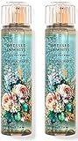 Bath & Body Works Dress In White Fine Fragrance Body Mist Gift Set 8 oz Pack Lot of 2 (Dress In White)