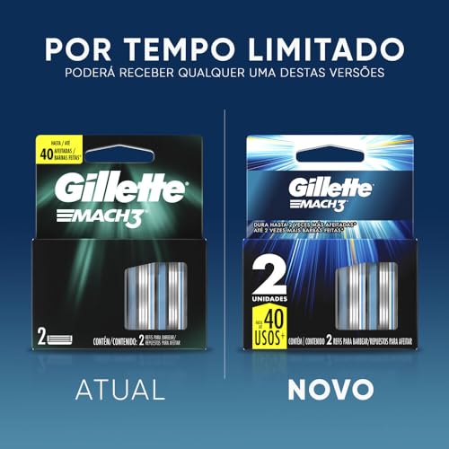 Kit Gillette Mach3 Aparelho de Barbear 1 Ud + Cargas 3 Uds