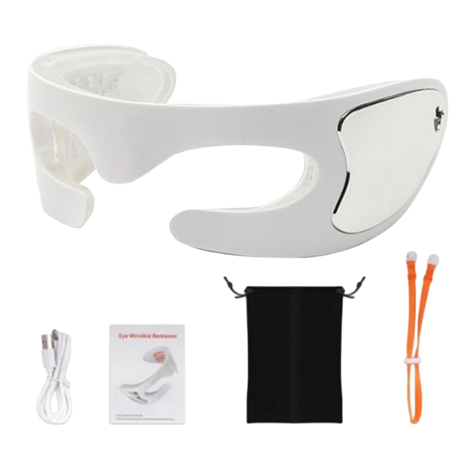 Generico Masajeador de Luz Roja - Gafas Surround 3D Portátiles de 20 cm, Dispositivo de Masaje para el Cuidado de los | Alivia la Fatiga de Reduce las Bolsas Bajo