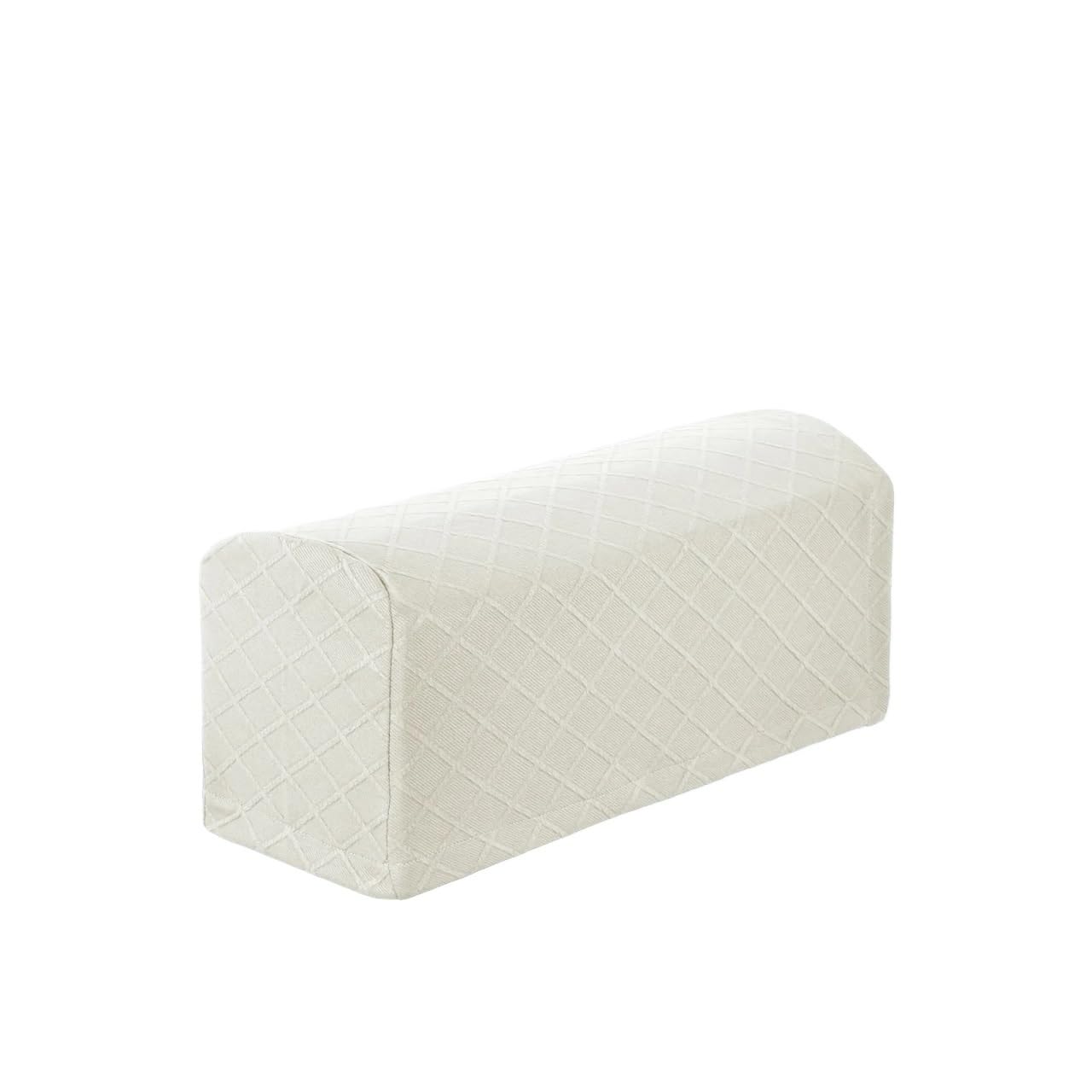 Zovloer Arm Chair Covers 2sets Stretch Armrest Covers Polyester Soft Armchair Slipcovers Couch Recliner Arm Cover With Twist Pins Chair Sofa Protector For Recliner Armchairs Sofas Couch(White)