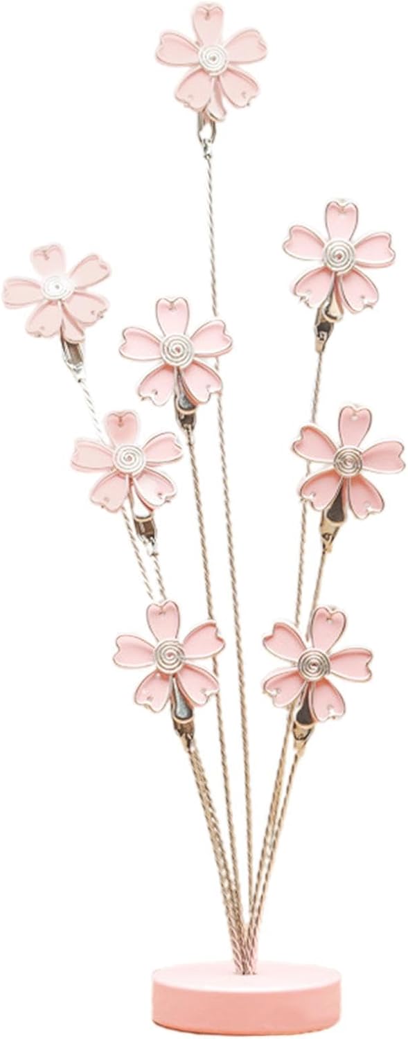 Photo Tree - 8-Branch Notepad Clip - Family Tree Picture Stand - for Home Office Dorm Living Room Bedroom Study Wedding Mantel Hallway Bookshelf Dressing Table