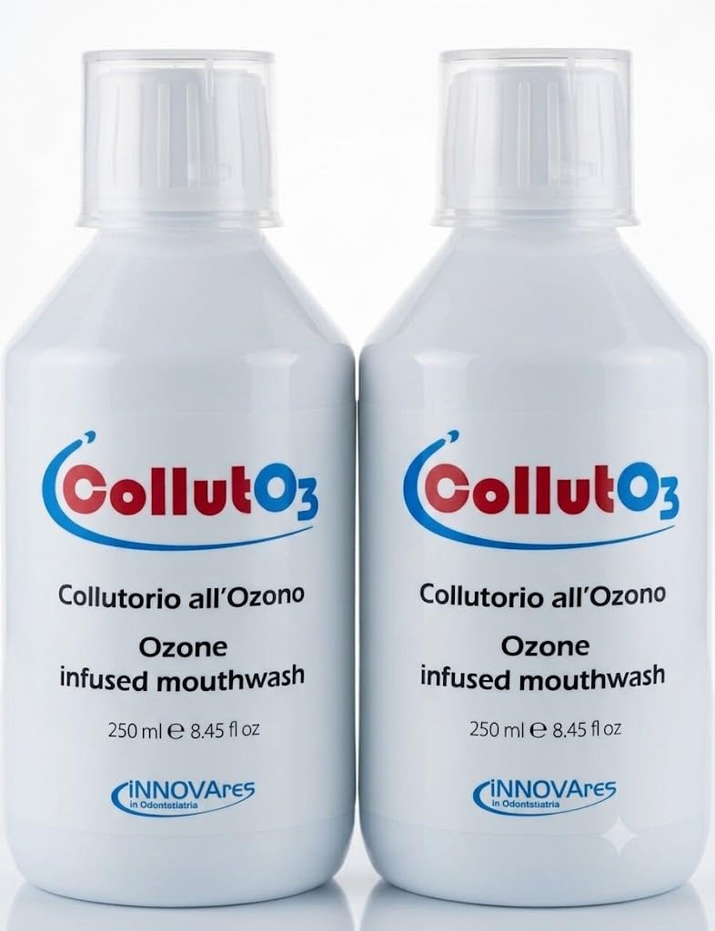 INNOVARES CollutO3 Igiene Orale Collutorio Ozono Gengive Infiammate Olio Di Semi Sesamo - Igiene dentale - 2 X 250ML