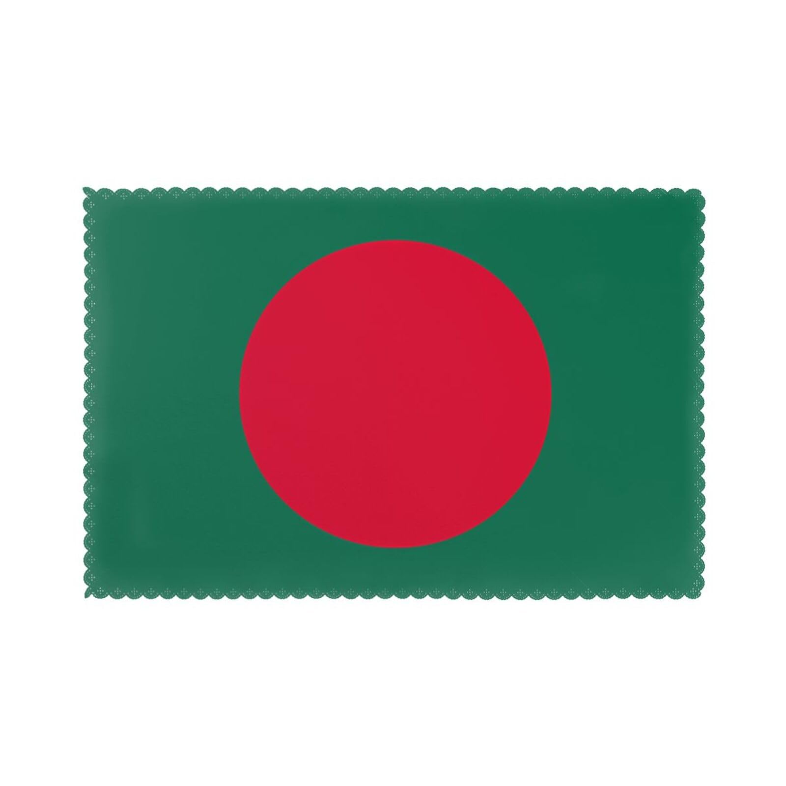 Flag of Bangladesh Printed table mat set (6 pieces) - Aesthetic upgrade for family gatherings and hotel banquets