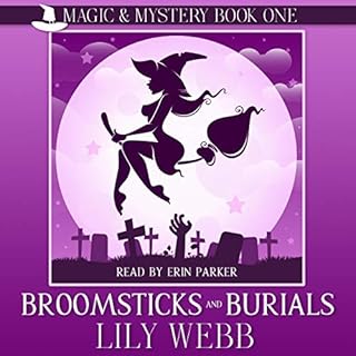 Broomsticks and Burials (Paranormal Cozy Mystery) Audiolibro Por Lily Webb arte de portada