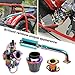 FVRITO VM22 Carburetor 212cc Exhaust Pipe Muffler for Predator 212 196cc Coleman CT200U CT200U-EX BT200X Mini Bike KT196 Go Kart Baja MB200 GX160 GX200 Engine Performance Parts Stage 2 Kit Rainbow