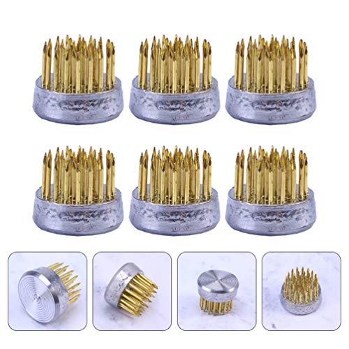 Healifty Bloemstuk Gereedschap 6Pcs Ikebana Ronde Bloem Bloemschikken Spiky Bloemstukken Pin Naald Bloemstuk Base - Image 3