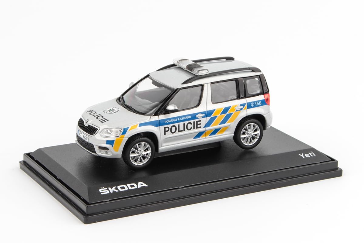 Skoda Yeti FL (2013) 1:43 Diecast Metal Modellino auto, modello da collezione e auto giocattolo per bambini e adulti, veicolo in miniatura come regalo - Polizia ceca