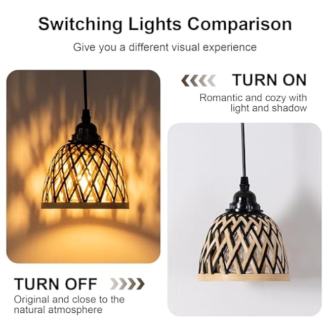 Battery Operated Hanging Outdoor Chandelier with Remote Timer 2 Pack, Handmade 5.31'' Small Battery Operated Pendant Light, Outdoor Chandelier for Gazebo, Pergola, Porch, Patio