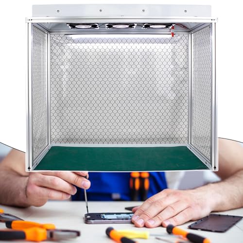 Laminar Flow Haube mit HEPA-Filter, drei Ventilatoren & intensivem Licht für staubfreies Arbeiten, ideal für Labor und Reinräume