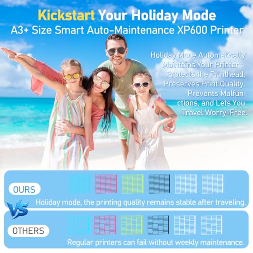 Image of DSV A3 Plus XP600 DTF Printer with Oven&Laptop,2X Printing Speed Compared to L1800,4.5 inch LED Multi-Function Touch Screen,Built-in White Circulation and Automatic Cleaning