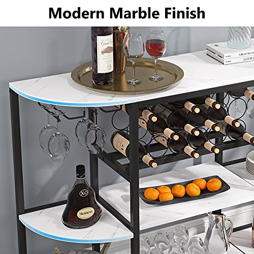 LITTLE-TREE-Home-Bar-Furniture-Wine-Rack-Table-White