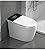 OPPAIV smart toilet with bidet built in One-piece Bidet Toilet Seat,Foot Sensor Flushing, Heated Seat and Multi-Functional Remote Control Night Light,LED Display