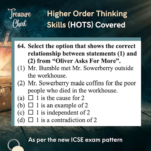 Image of Almond Books ICSE Class 9 Treasure Chest (WORKBOOK with ANSWERS) Poems & Short Stories - Notes, MCQs & Subjective Q&A
