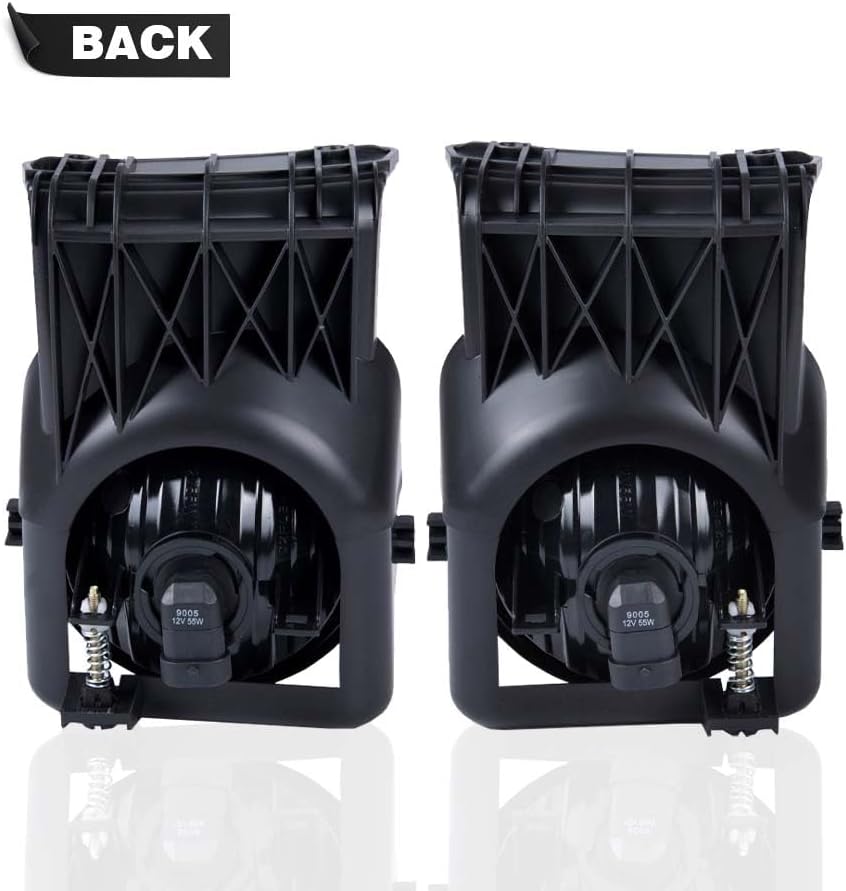 DOTCOM Bumper Fog Lights Driving Lamps Assembly Compatible with GMC Sierra 1500 2500 3500 2003-2006/2007 Sierra Classic(Not fit for Denali|C3 Models),GM2592154 GM2593154 Pair Clear Lens
