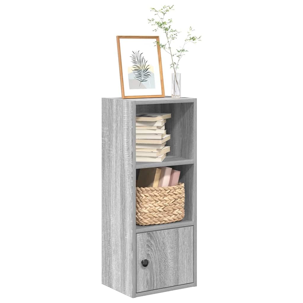 Regał na książki Sonoma szary, 31 x 24 x 77 cm, materiał drewnopochodny, do sypialni, biblioteki, biura, mieszkania
