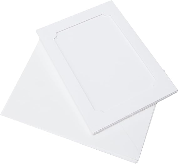 5 x 7 Cards/Envelopes Photo-Fit Aperture (4pk 300gsm) - White