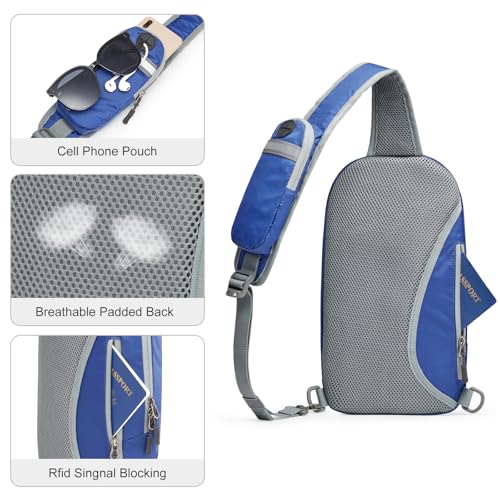 Image of G4Free Sling Bag RFID Blocking Lightweight Crossbody Backpack Chest Shoulder Bag for Travel Sports Running