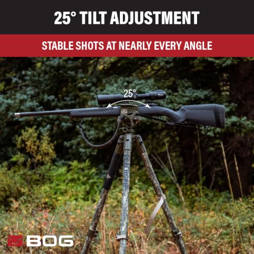 Image of BOG DeathGrip Hunting Tripod, 7 inch-59 inch, Lightweight, Gun Clamp, Shooting Rest