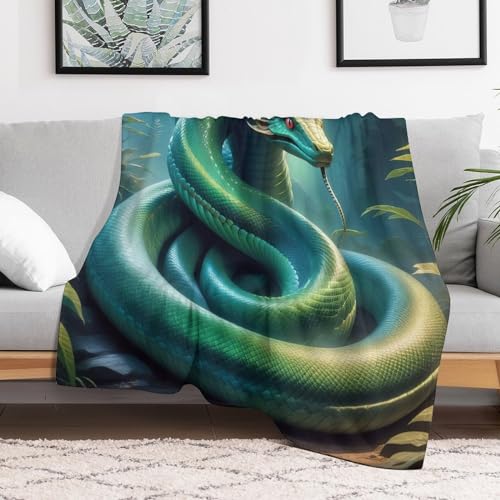Manta de serpiente de diseño animal con acabados resistentes y duraderos 3