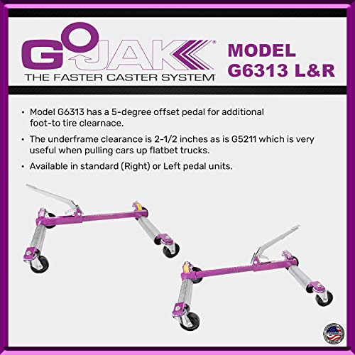 GoJak ZENDEX Tool Model G6313, Wheel Dolly Pair (Left and Right)