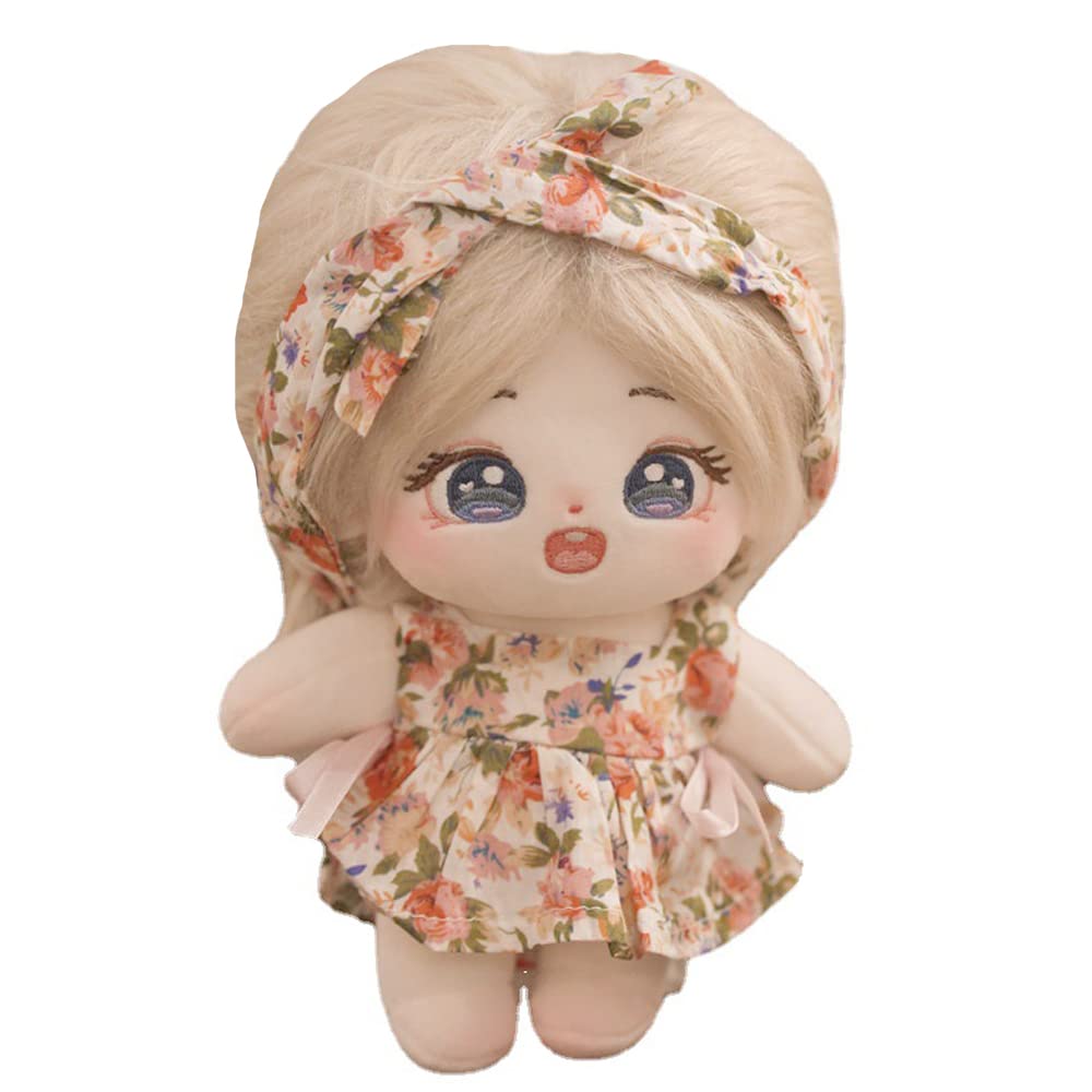 niannyyhouse 20cm Plush Doll Girl Humanoid Stuffed Body no Attribute 8" Normal Body Wearable Clothing Dress Up Gifts (a-28-with Skeleton) โ image 1