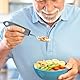mizikuu 4 Stück Parkinson Besteck, Easy Grip Besteck Set mit Dickem Rutschfeste Griff Seniorenbesteck Einfach zu Greifen Adaptive Utensils Angepasstes Utensilien für Arthritis Ältere Menschen Zittern