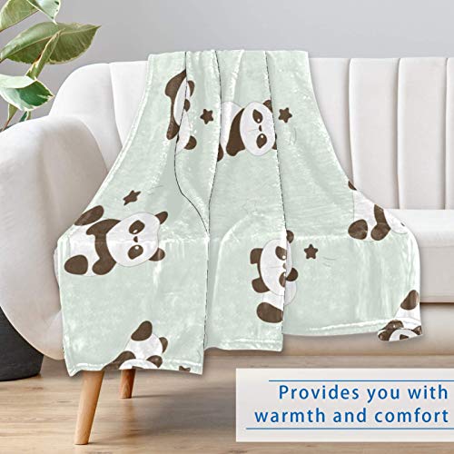 Couverture chaude panda plaid isolant pour camping et pique-nique - 7