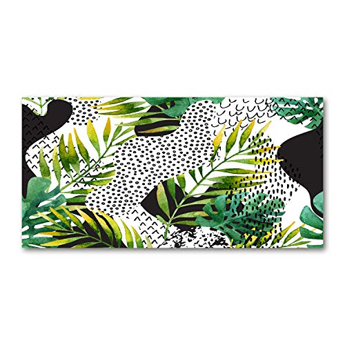 Dosseret en verre feuilles tropicales pour illuminer votre cuisine d'été