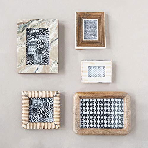 Creative Co-Op DF4269 Resin & Mdf, Marbled Cream Color Finish (Holds 4 Inch X 6 Inch Photo) Frame thumb #5