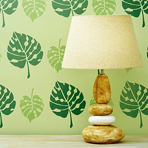 CraftStar Monstera Leaf Stencil Set - Tropical Foliage Craft Template, A4 - Image 2