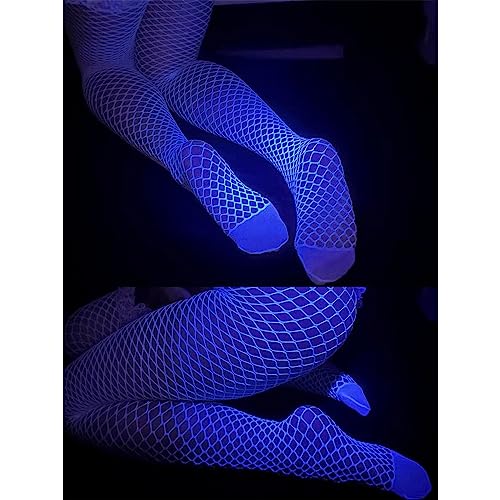 Socks,Women High Waist White Fishnet Tights Tights Glow in the Dark Fishnet Stockings Leggings Glowing Fishnet Socks4