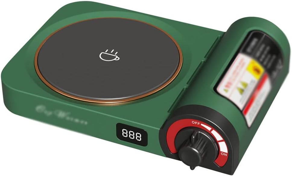 Heater Mug Warmer Gas Stove Shape Heating Plate Warmer Coaster Heating Pad for Tea Coffee Milk Heater (Color : E, Size : 1)
