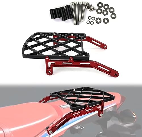 Xitomer Motorcycle Rear Luggage Rack - Fits Honda CRF300L / CRF300L Rally 2021-2025, 4.3mm Aluminum