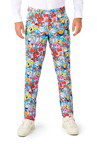 Opposuits Men's Suit - Licensed Spongebob Nickelodeon Clothing - Multicolor - Party Outfit4