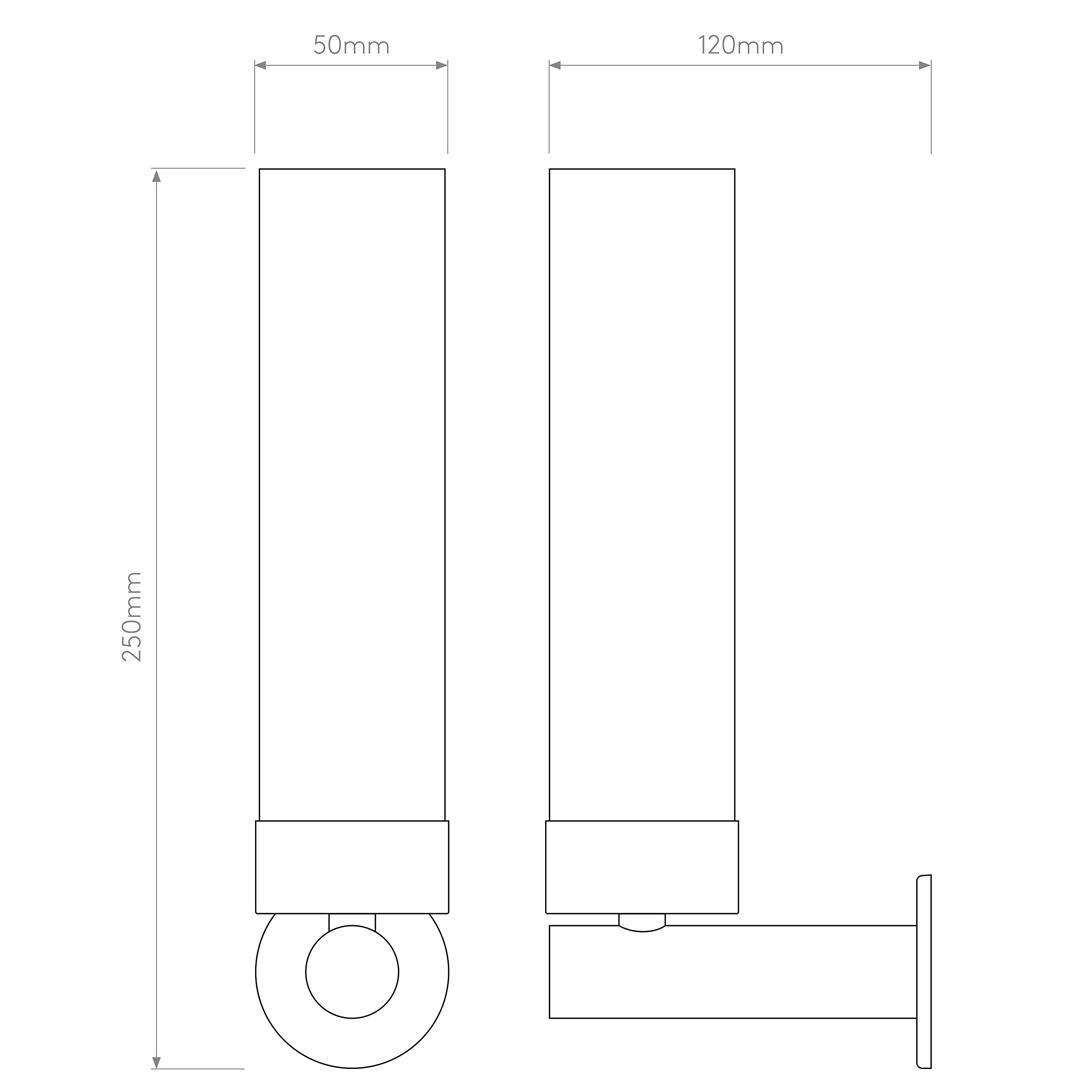 Astro Tube Suitable for indoor use E14 Stainless steel, White wall lighting - Wall Lighting (Surfaced, 1 bulb(s), E14, IP44, Stainless steel, White)