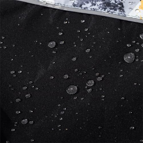 Toddler Kid Boys Girls Printed Windbreaker Jacket Fleece Lined Water-Repellent Hoodie Coat Raincoat for 3-14Y4