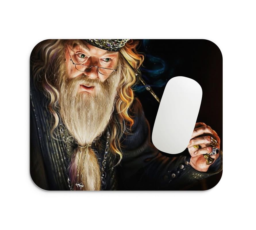 Gifts Export Hub Mouse Pad for Laptop Desktop PC Gaming Mousepads Rubber Base with Anti-Skid Smooth Surface (22 cm x 18 cm) Harry Potter – Elder Wand & Lightning Scar Design-25