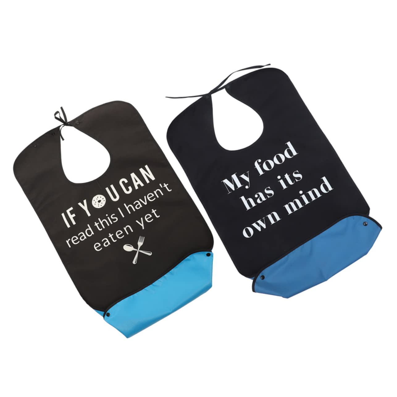 OFFSCH Adult Bibs Washable Waterproof for Eating 2 Pack Dinner Bibs for Elderly Women Sturdy and Comfortable